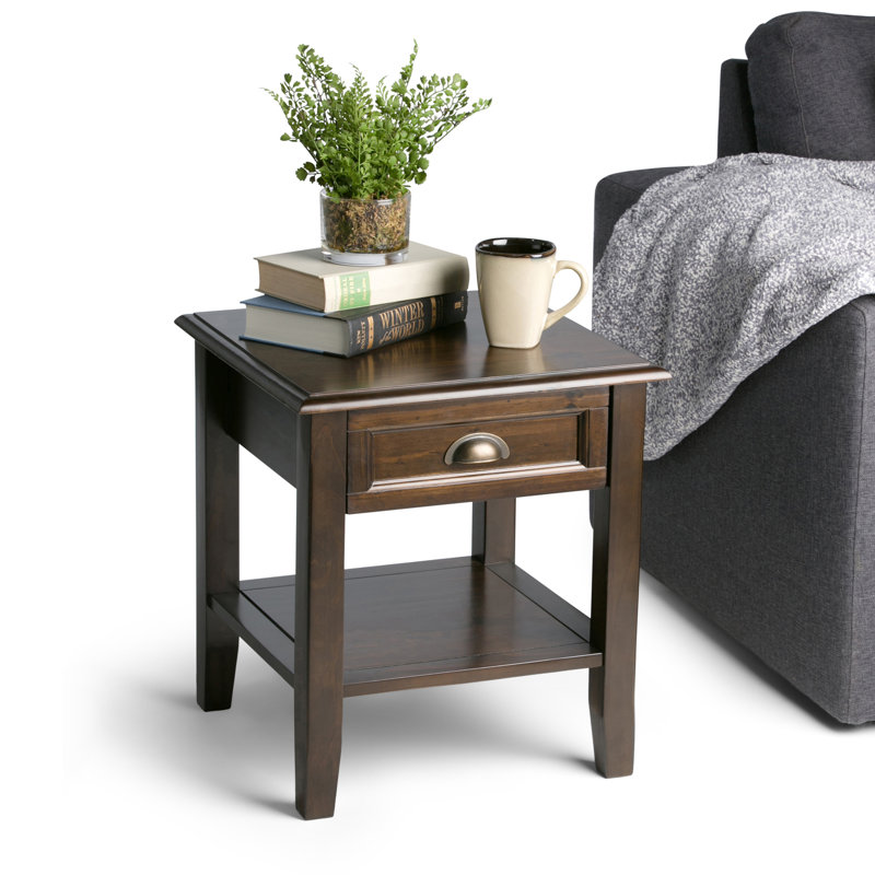 Modern - End Table - Mahogany Brown