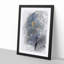 A Blue Parrot in Abstract - Picture Frame Graphic Art Print-55629288-55629286