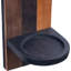 Porte-bougie mural en bois