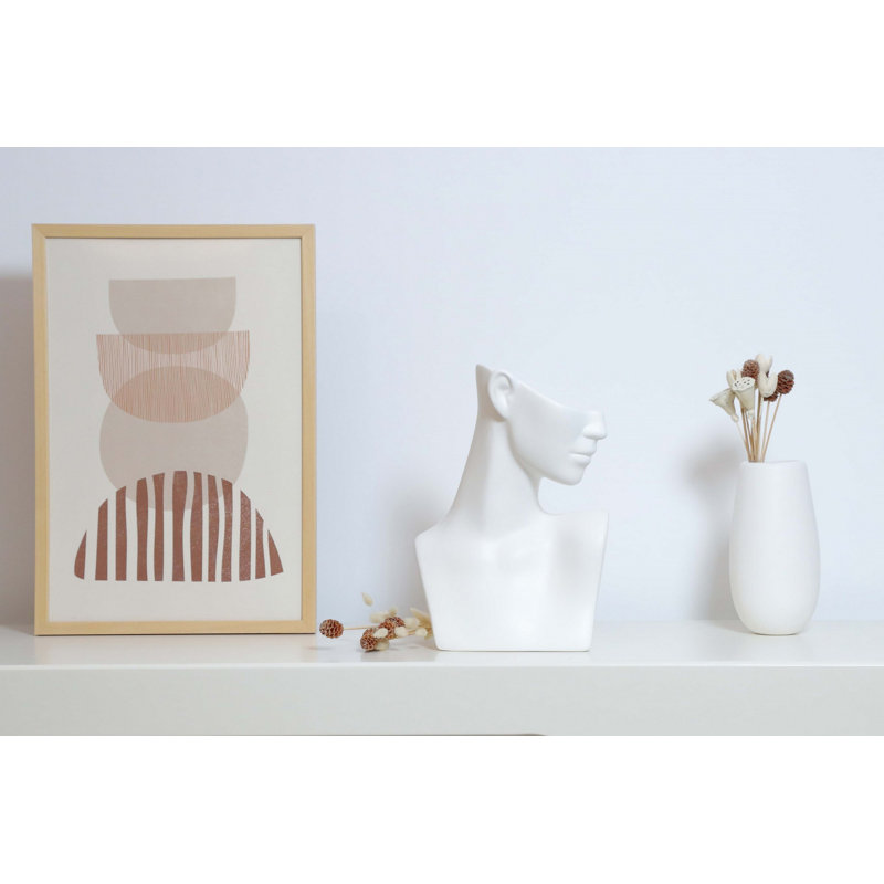 Cyna Ceramic / Porcelain Table Vase, White