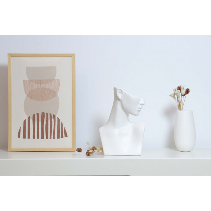 Cyna Table Vase 1, White