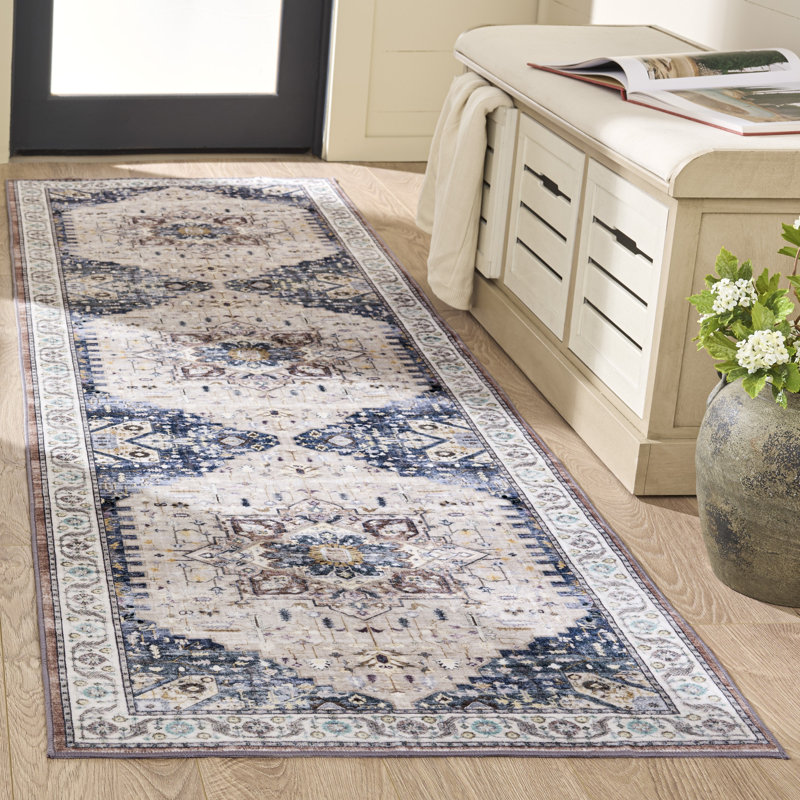 Arizona Performance Machine Washable Oriental Indoor Rug, Runner 2'6" x 8'