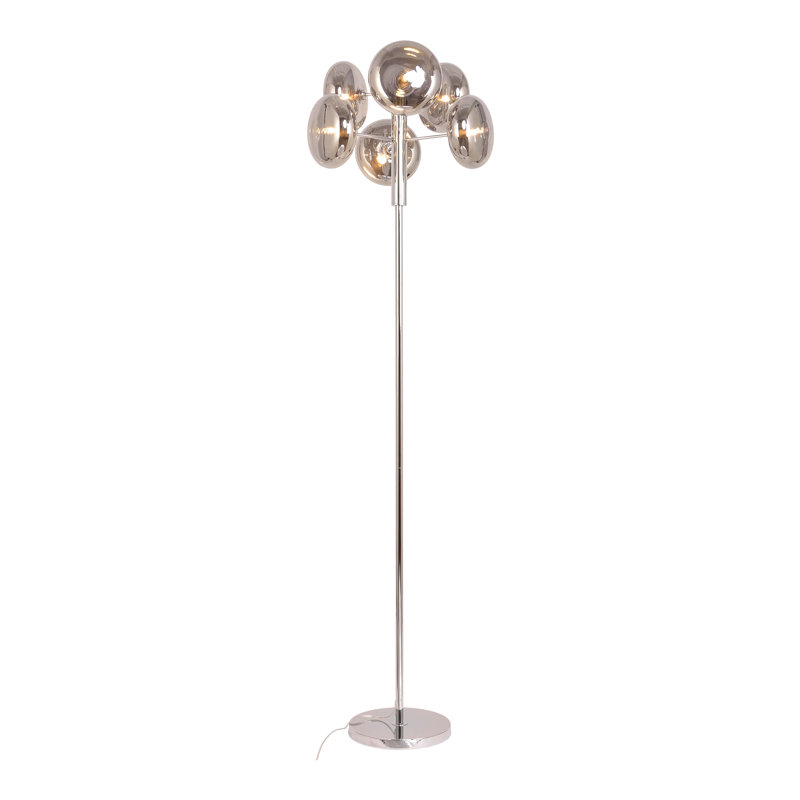 Rundelle 165cm Chrome Tree Floor Lamp