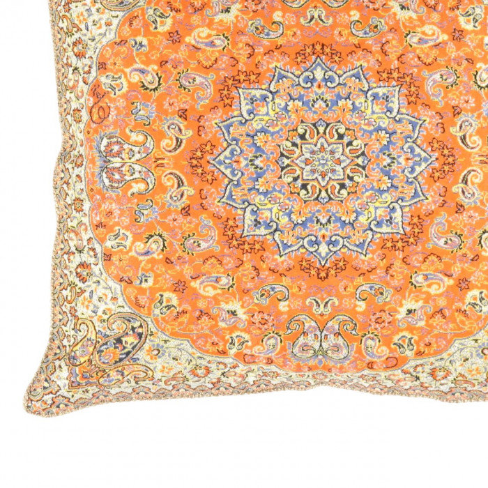 Oriental Square Pillow Cover & Insert, 20" H x 20" W, Red Floral Oriental