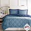 Édredon doux et simple / simple TG avec tissu en coton matelassé réversible de 3 m-116011693-116011696