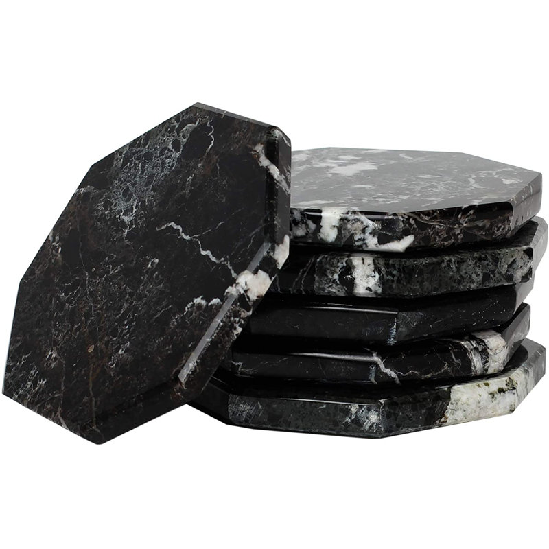 Marble 6 Piece Coaster Set