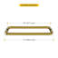 Brixwell TB-18BTB-PB Porte-serviette de douche tubulaire standard de centre à centre de 18 pouces sans rondelles en laiton poli-124448016