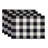Tamaro Rectangular Checkered Dining Linen Set - Set of 4