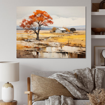 «Farm Autumn Hues Landscape I», reproduction