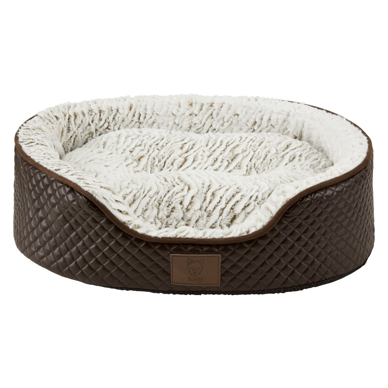 Avienda Geometric Orthopedic Polyester Pet Bed, Medium (68cm W x 53cm D x 17cm H)