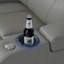 Double fauteuil inclinable de cinéma maison en cuir fleur avec ports USB et de type C-1985471980