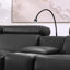 Canapé inclinable moderne en cuir synthétique avec rangement