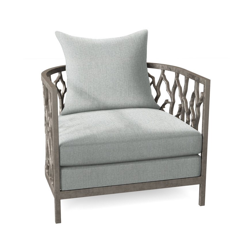 Naples Outdoor Lounge Chair, Light Grey Linen 6032-010