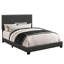Lit double avec revêtement gris anthracite et garniture de tête de lit robuste-792728838-792728839