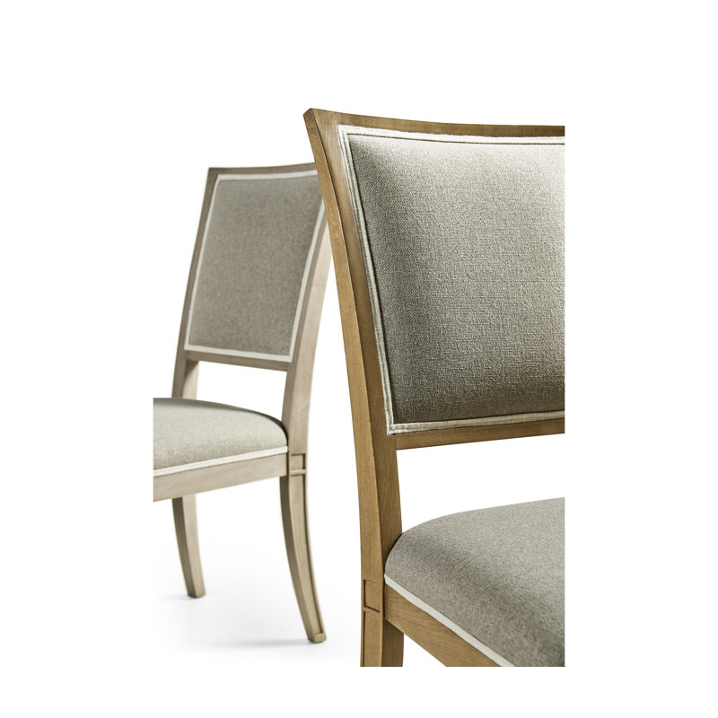 Flare Upholstered Dining Chair, Bleached Walnut