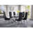 Dining Table,Dining room table,Kitchen table with Double steel hexagonal base