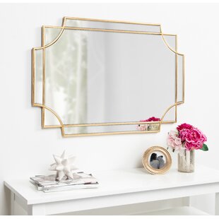  Chende 39 x 39 Large Gold Mirror for Wall Decor
