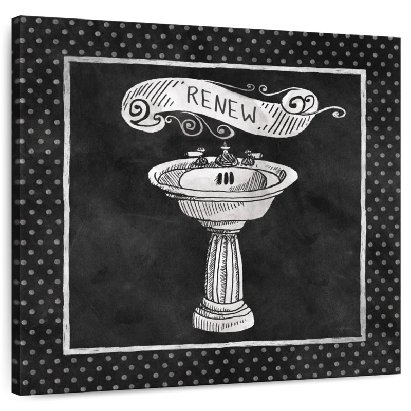 Renouvellement du bain tableau noir Kerner, H 10 po x l 10 po