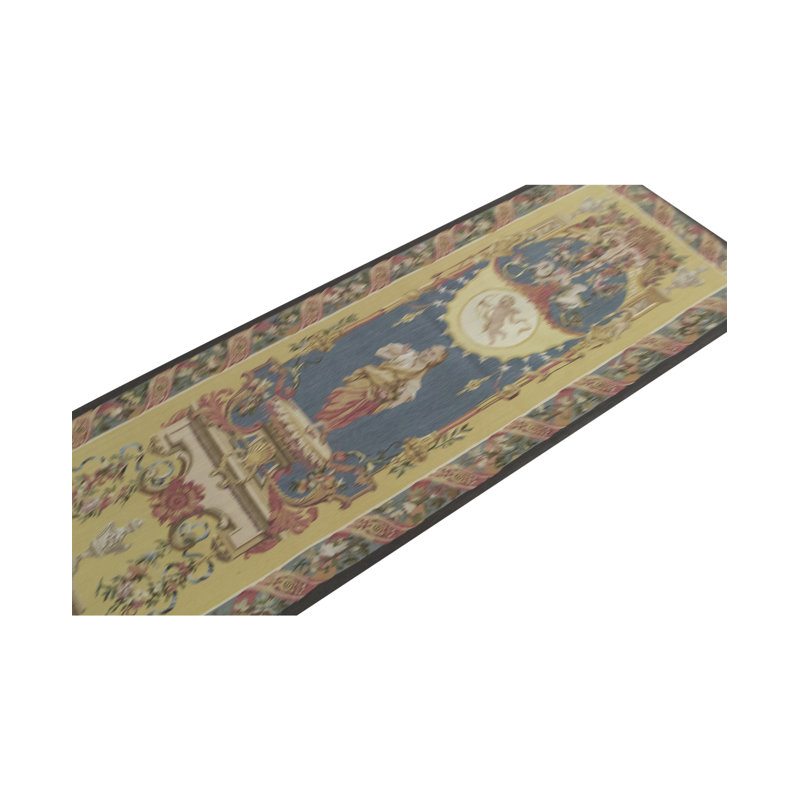 Hand-Knotted High-Quality Blue and Green Area Rug