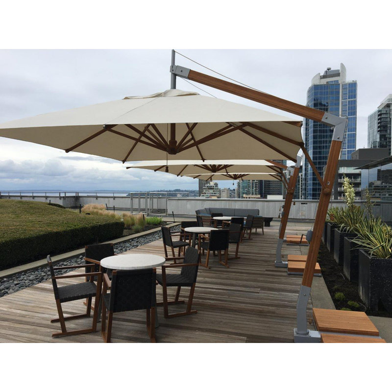 Sidewind 118'' W Cantilever Umbrella, Blue