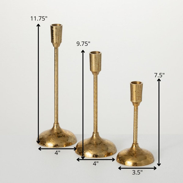 9.4'' H Metal Candlestick