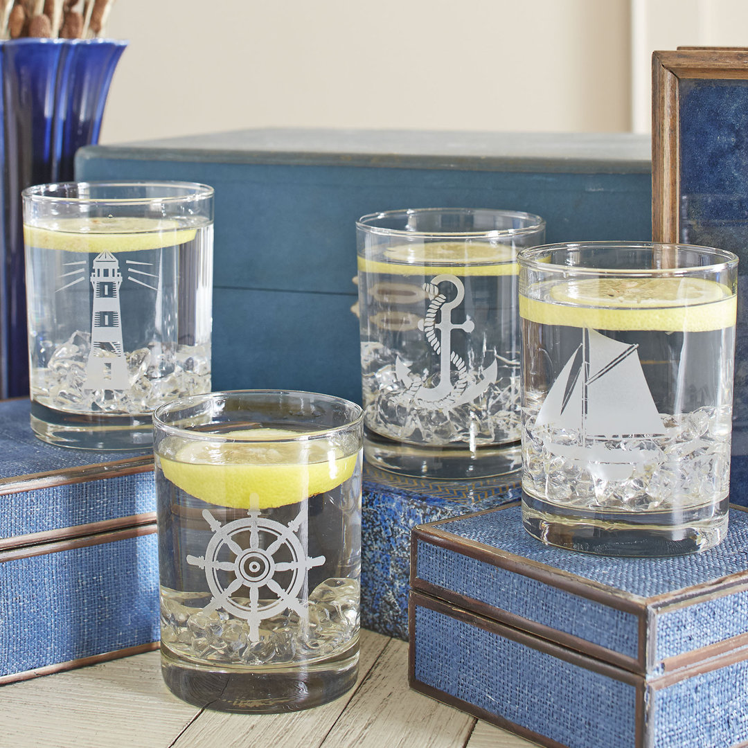 Mccutchen 14oz. Whiskey Glass Set (Set of 4) Breakwater Bay