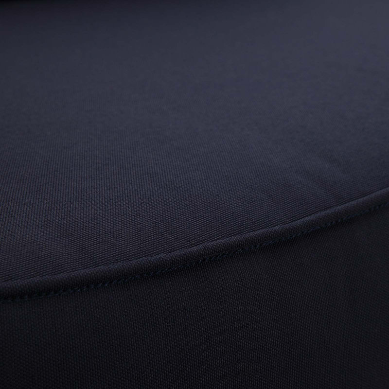 Ensemble de conversation modulaire en teck avec coussins 10 pièces Marina, Bleu marine