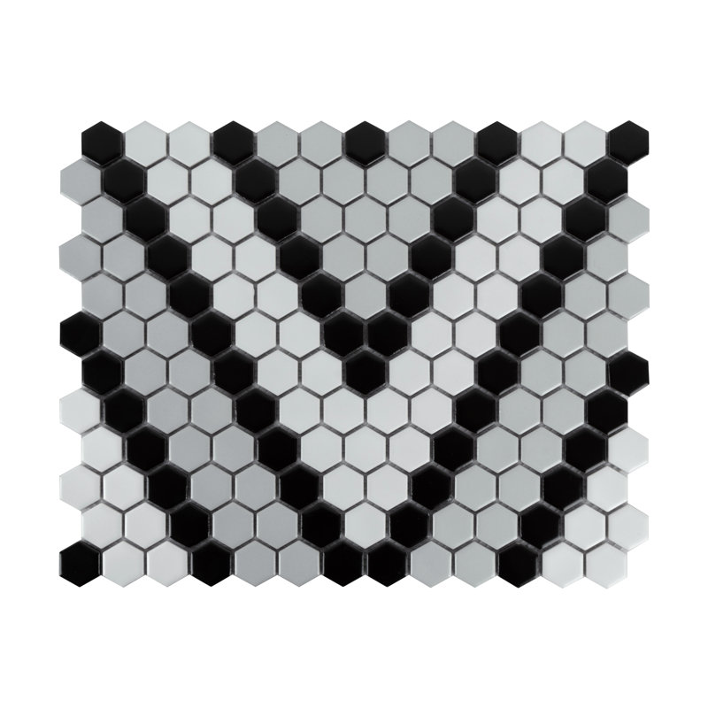 Carreau de mur et de plancher en porcelaine nid d'abeille 1 po x 1 po