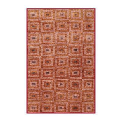 Tapis brun contemporain