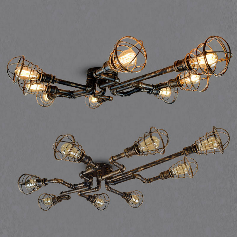 Plafonnier semi-encastré 8 lumières Arhan