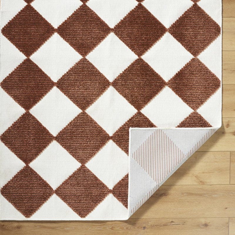 Lamani Washable Geometric Indoor Rug, Runner 2'7" x 7'2"