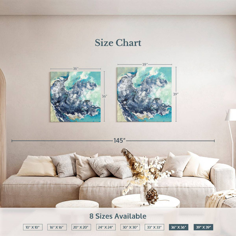 Turquoise Avery, 39" H x 39" W