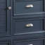 Armoire de chambre Zeny, 48 po, 5 tiroirs avec 1 armoire, bois d'ardoise bleu