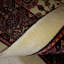 Tapis oriental en coton / laine blanc / brun / rouge fait à la main 3 pi 3 po x 3 pi Wilhemenia
