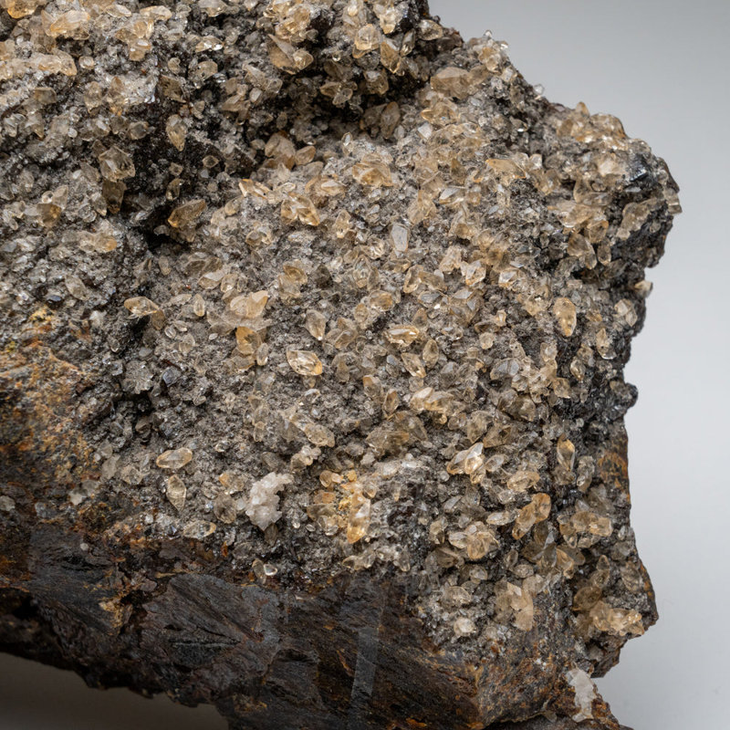Cristal de calcite doré jumelé