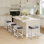 24 tabourets de bar 24 po, ensemble de 4 tabourets de bar à hauteur de comptoir pour îlot de cuisine moderne