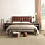 Silver Aluminum Nightstand With & Power Dock, 2 Compartments, Robust Material Rectangular Port And Compartment Containers