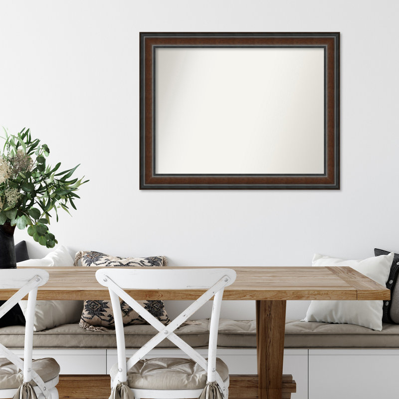 Halcott Solid Wood Rectangle Wall Mirror, 33" H x 26" W