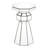 Pedestal Stand, Mirrored