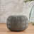20 X 14.08 Knitted Grey Cotton Pouf, Modern Home Accessory Pouf In Grey, 20X20x14, Soft And Beautiful