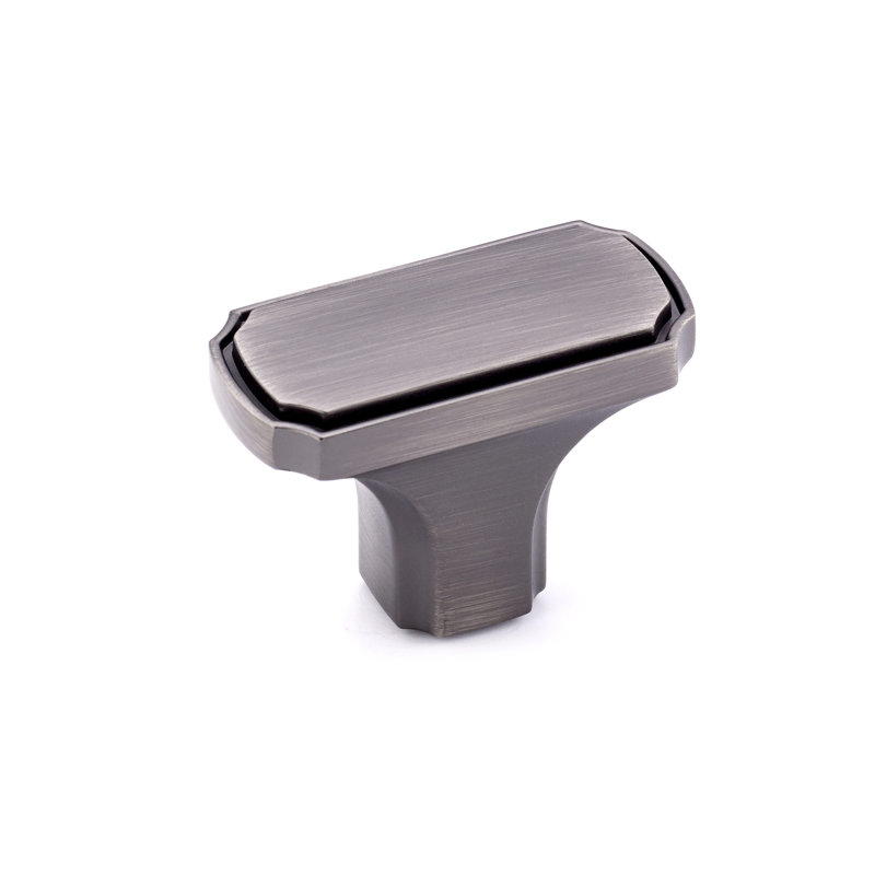 Expression Rectangle Knob, Antique Nickel