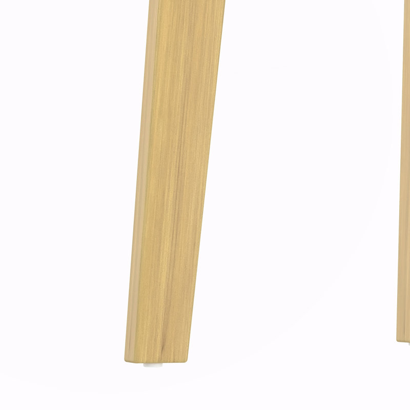 Table à manger - Structure en bois massif, table à manger moderne et minimaliste pour cuisine, salle à manger, salon, Naturel