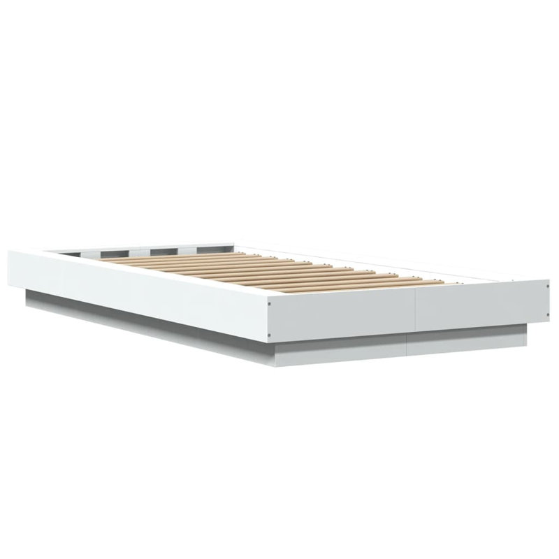 Pasol Bed, White, European Single (90 x 200cm)