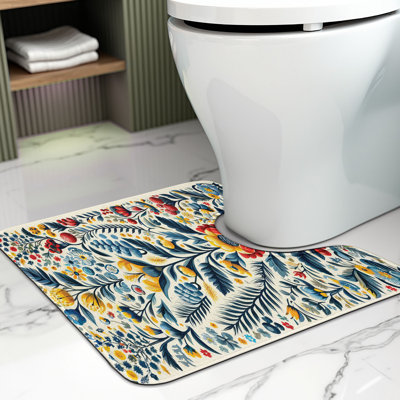 Tapis de salle de bain en U mexicain foncé 20 po