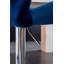 Tabouret de bar en velours à hauteur réglable et pivotant, ensemble de 2-253356964
