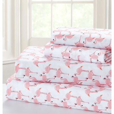Ensemble de draps en microfibre Wilder Flamingo