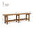 63 Inch Rustic Solid Wood Entryway Shoe Bench With Storage Shelf