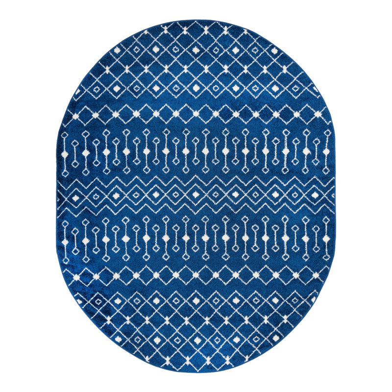 Somerville Geometric Indoor Rug, Oval 7'10" x 10'
