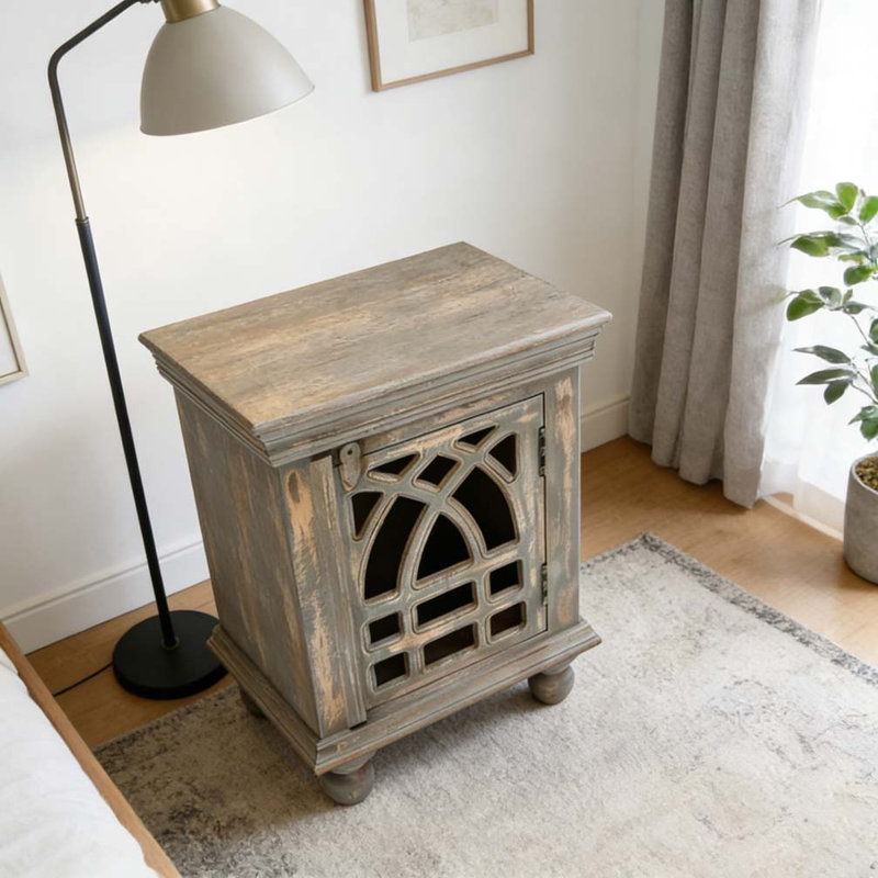 Table de chevet en bois