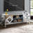 Sleek Mirrored TV Console with Diamond-Cut Glass and Open Storage for Modern Living-1641691767